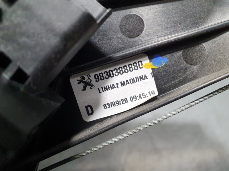Recambio de elevalunas trasero derecho para peugeot 3008 allure referencia OEM IAM 9830388880  6 PINES