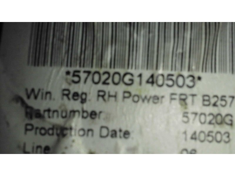 Recambio de elevalunas delantero derecho para ford fiesta (cbk) 1.4 tdci cat referencia OEM IAM  2 PINS ELECTRICO