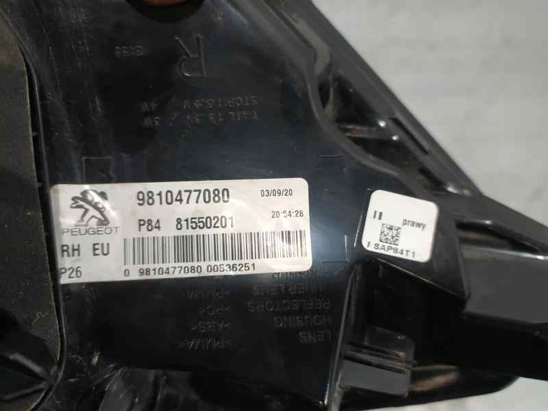 Recambio de piloto trasero derecho para peugeot 3008 allure referencia OEM IAM 9810477080  EXTERIOR