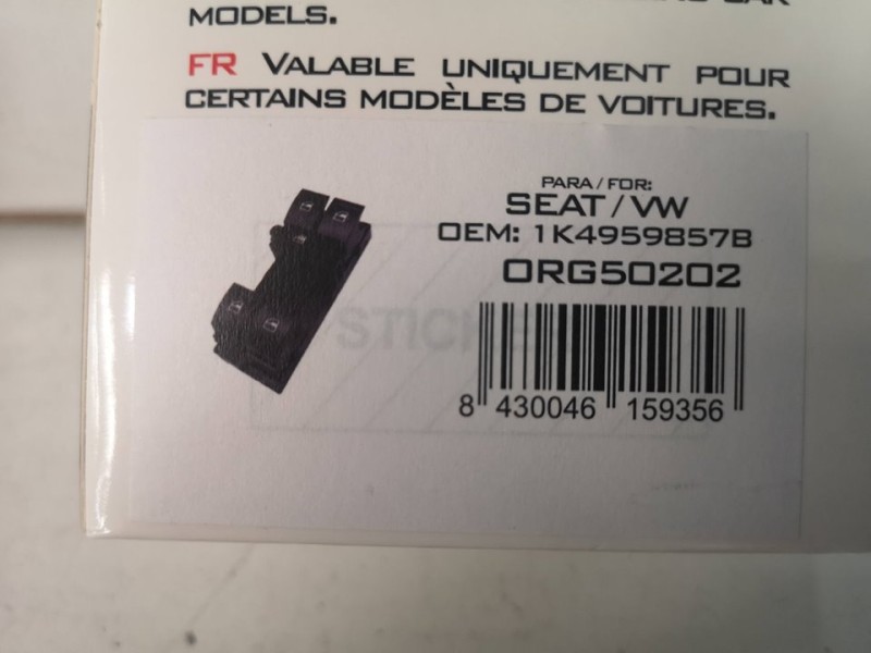 Recambio de mando elevalunas delantero izquierdo para volkswagen golf v berlina (1k1) referencia OEM IAM 1K4959857B  10 PINS