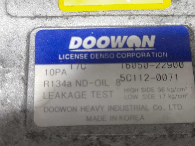 Recambio de compresor aire acondicionado para kia cerato i sedán (ld) 2.0 crdi referencia OEM IAM 1605022900 5C112071 DDOWAN