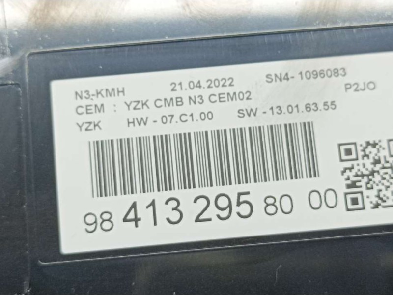 Recambio de cuadro instrumentos para opel corsa f edition referencia OEM IAM 9841329580  ANALOGICO