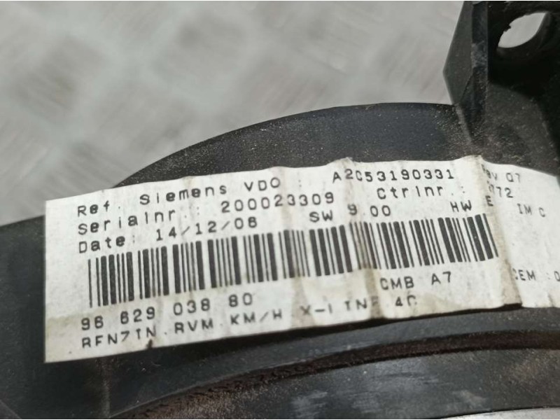 Recambio de cuadro instrumentos para peugeot 207 x-line referencia OEM IAM 9662903880 A2C53190331 