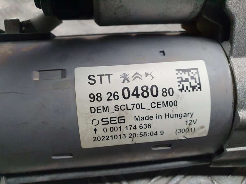 Recambio de motor arranque para peugeot boxer combi 333 l2h2 allure blue-hdi 165 referencia OEM IAM 9826048080 0001174636 