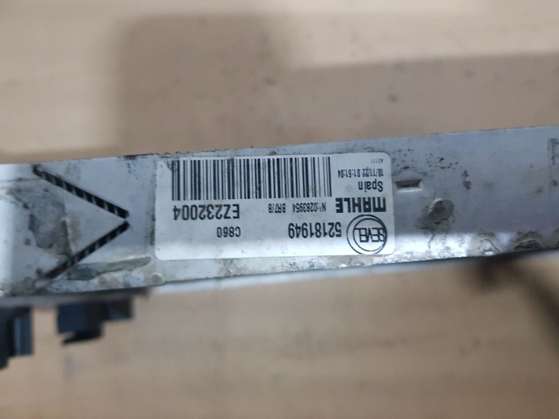 Recambio de radiador agua para peugeot boxer combi 333 l2h2 allure blue-hdi 165 referencia OEM IAM 52181949 MAHLE TOCADO EZ23200