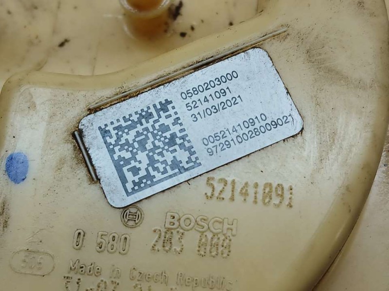 Recambio de aforador para jeep compass ii busines 4x2 referencia OEM IAM 52141091 0580203000 BOSCH