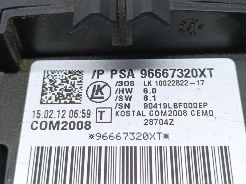 Recambio de mando luces y limpia para peugeot 3008 active referencia OEM IAM 96667320XT 10022822 