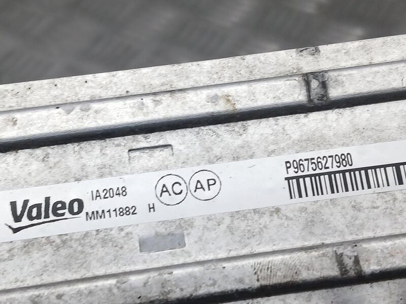Recambio de intercooler para opel combo life innovation referencia OEM IAM 9675627980 VALEO TOCADO MM11882H