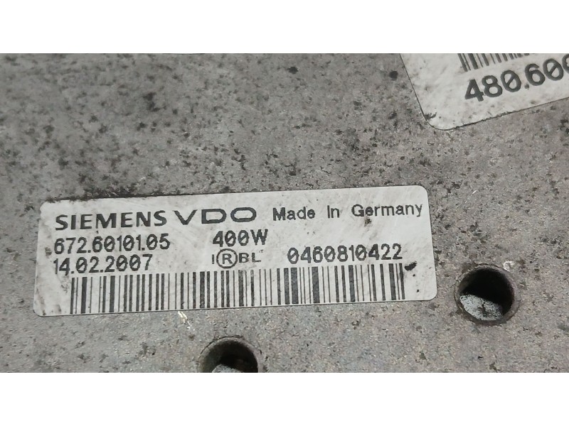 Recambio de electroventilador para bmw 6 (e63) 630 i referencia OEM IAM 6950213 SIEMENS VDO 0460810422 7726010101