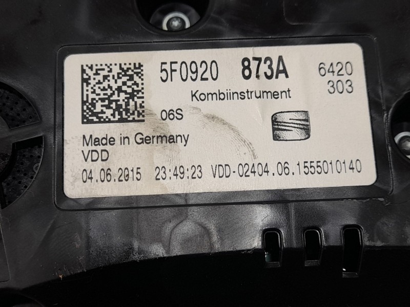 Recambio de cuadro instrumentos para seat leon st (5f8) 2.0 tdi referencia OEM IAM 5F0920873A  