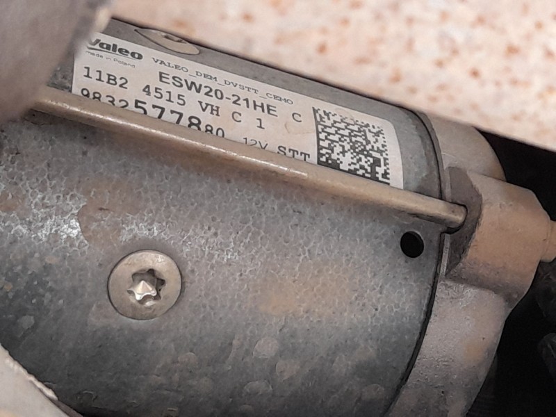 Recambio de motor arranque para citroën berlingo furgoneta/monovolumen (k9) 1.5 bluehdi 100 referencia OEM IAM 9832577880 VALEO 