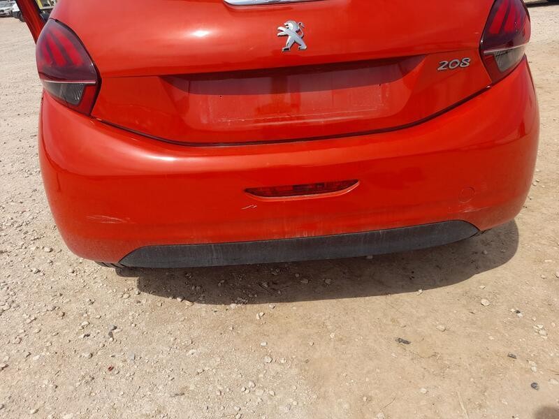 Recambio de paragolpes trasero para peugeot 208 i (ca_, cc_) 1.2 vti 82 referencia OEM IAM 1607254580 ROZADO 