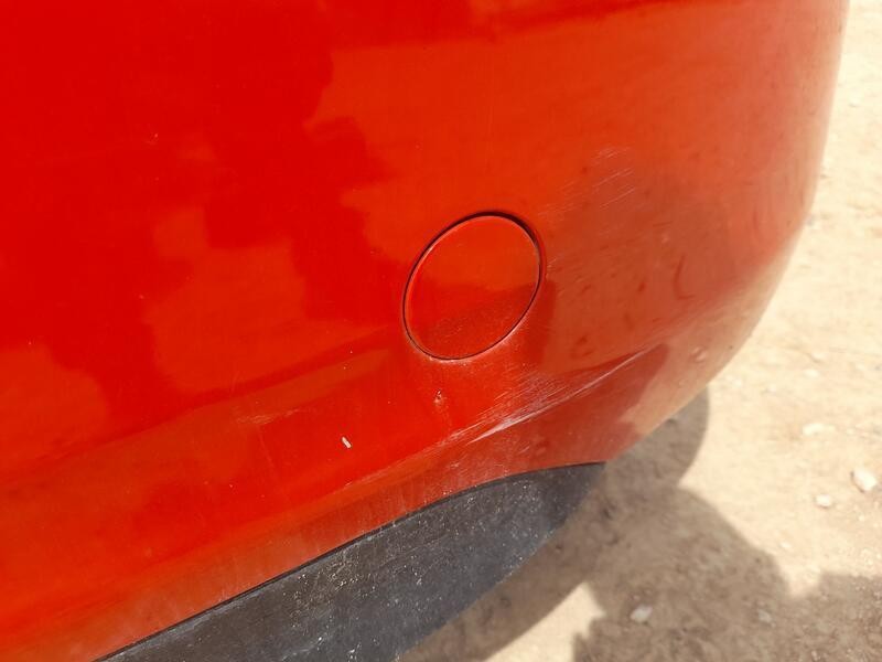 Recambio de paragolpes trasero para peugeot 208 i (ca_, cc_) 1.2 vti 82 referencia OEM IAM 1607254580 ROZADO 