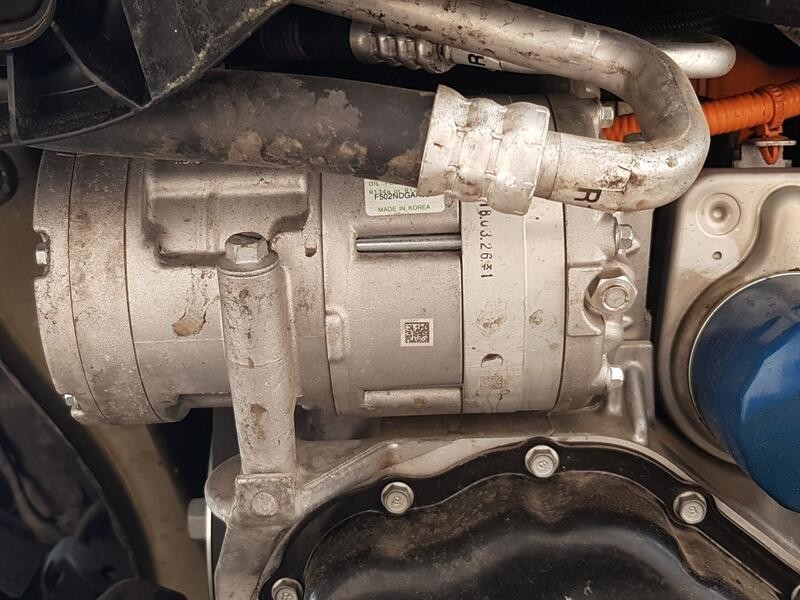 Recambio de compresor aire acondicionado para kia niro i (de) 1.6 gdi hybrid referencia OEM IAM F502NDGAA03  HANON