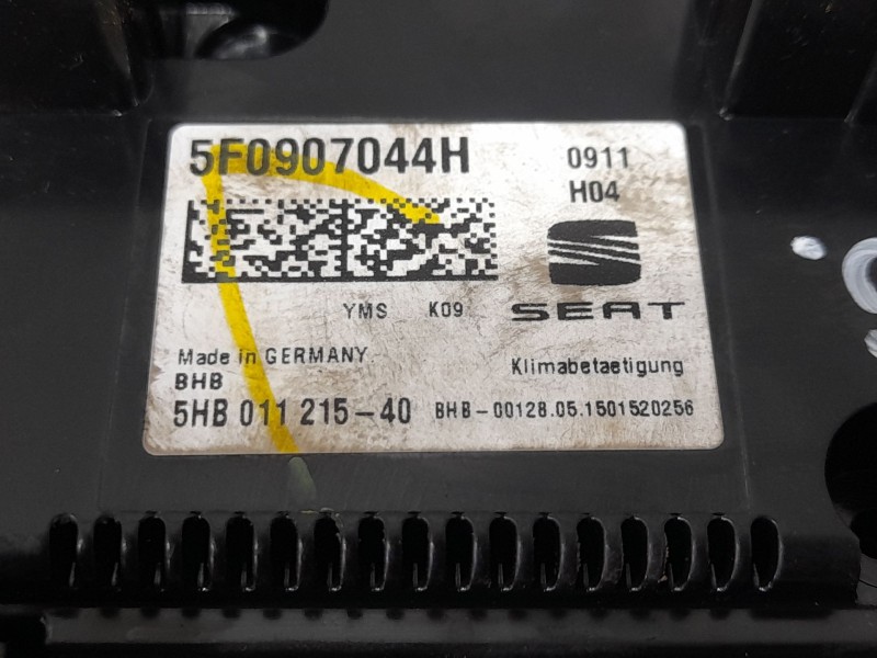 Recambio de mando climatizador para seat leon st (5f8) 2.0 tdi referencia OEM IAM 5F0907044H  