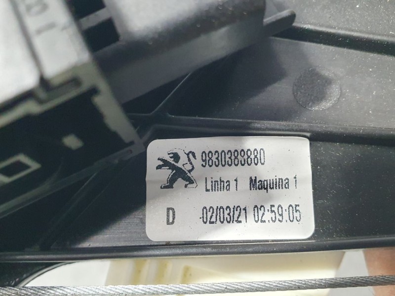 Recambio de elevalunas trasero derecho para peugeot 3008 active referencia OEM IAM 9830388880  ELECTRICO