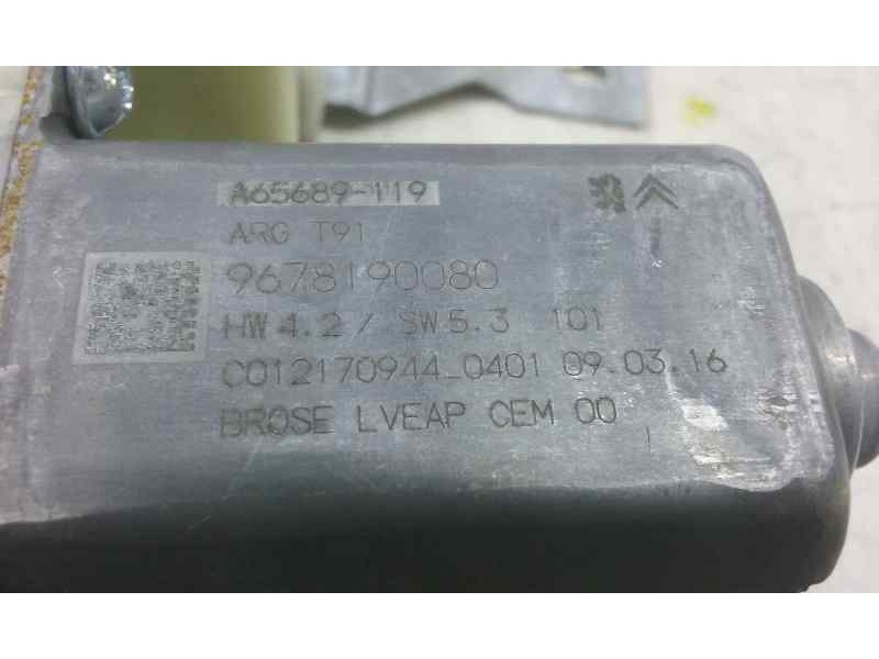 Recambio de elevalunas trasero izquierdo para peugeot 308 active referencia OEM IAM  6 PINS ELECTRICO