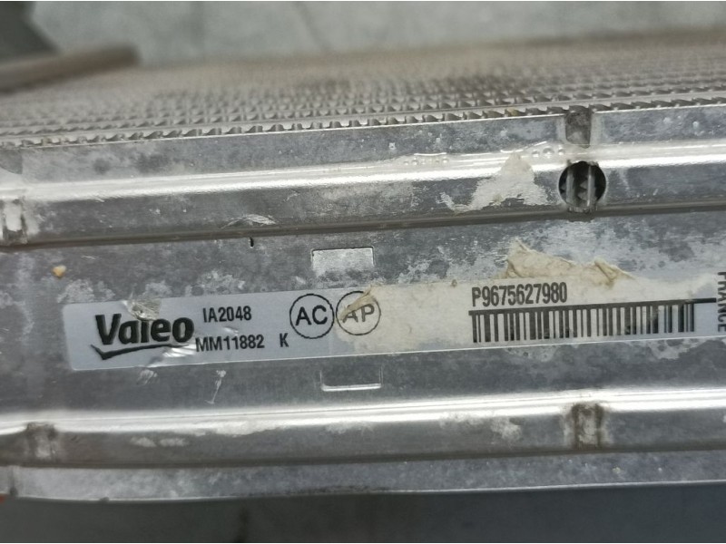 Recambio de intercooler para peugeot 3008 active referencia OEM IAM 9675627980 MM11882 TOCADO VALEO