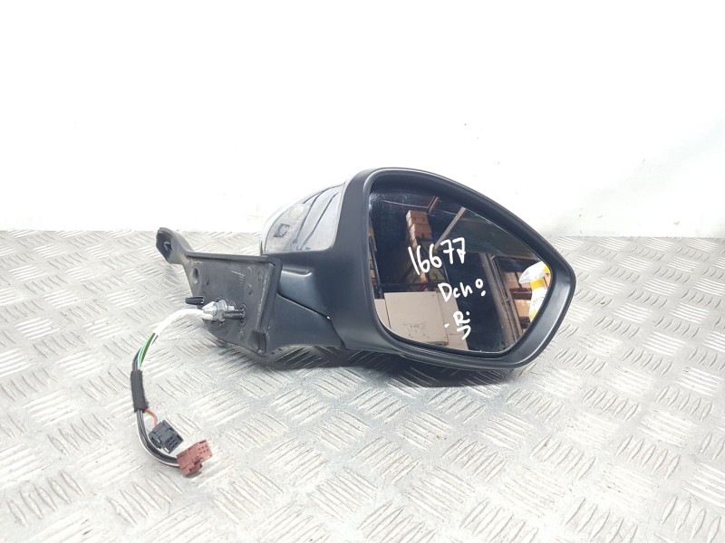 Recambio de retrovisor derecho para peugeot 208 i (ca_, cc_) 1.2 vti 82 referencia OEM IAM 1611240280 ELECTRICO ROZADO 2 CLAVIJA