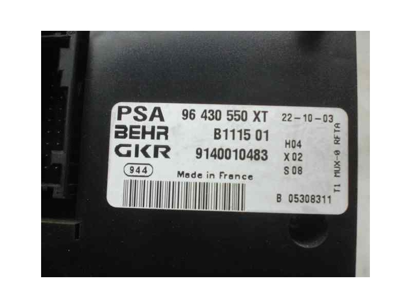 Recambio de mando climatizador para peugeot 206 berlina xr referencia OEM IAM 96430550XT 1000002777305 