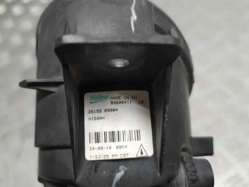 Recambio de faro antiniebla izquierdo para nissan qashqai (j10) acenta referencia OEM IAM 261558990A 89206411 VALEO