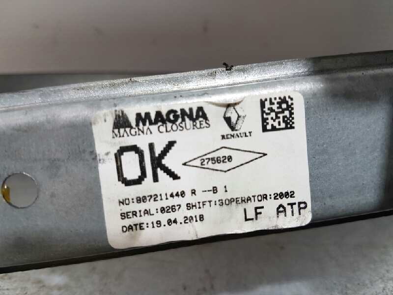 Recambio de elevalunas delantero izquierdo para dacia sandero basis referencia OEM IAM 807211440R  ELECTRICO 6 PINS