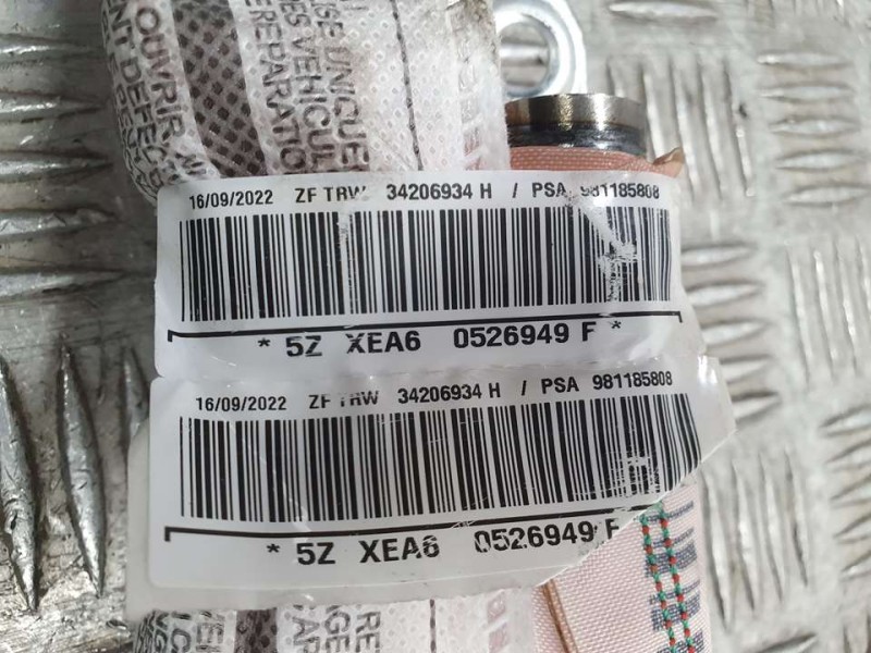 Recambio de airbag cortina delantero izquierdo para citroën c3 feel referencia OEM IAM 981185808 34206934H TRW