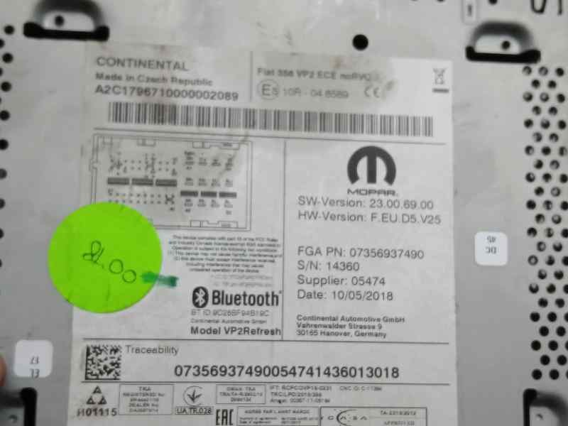 Recambio de sistema navegacion gps para fiat tipo ii (356) sedan easy referencia OEM IAM 7356937490 A2C1796710000002089 CONTINEN