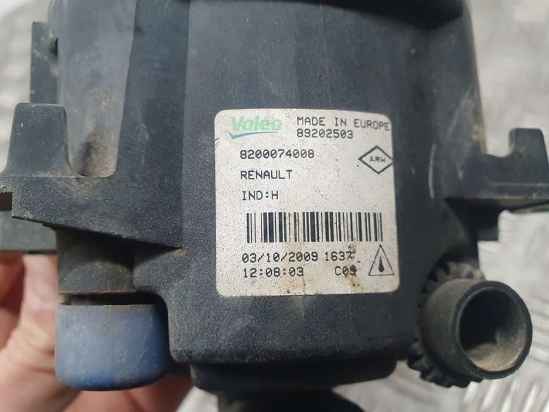Recambio de faro antiniebla izquierdo para renault fluence dynamique referencia OEM IAM 8200074008 89202503 VALEO