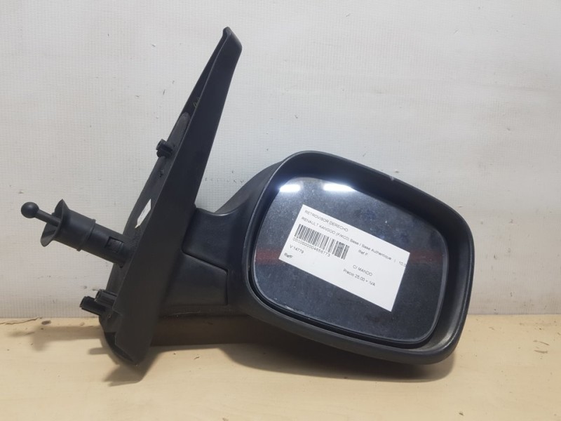 Recambio de retrovisor derecho para renault kangoo (f/kc0) base / base authentique referencia OEM IAM 7700304831 TOCADO C/ MANDO
