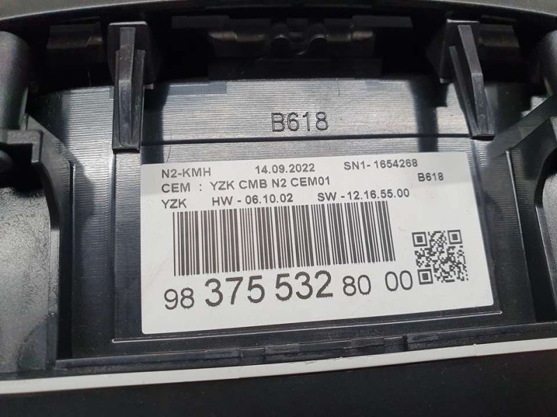 Recambio de cuadro instrumentos para citroën c3 feel referencia OEM IAM 9837553280 SN11654268 