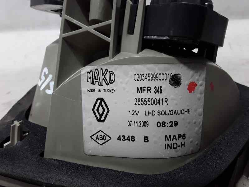 Recambio de piloto trasero izquierdo para renault fluence dynamique referencia OEM IAM 265550041R  INTERIOR