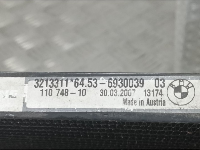 Recambio de condensador / radiador aire acondicionado para bmw serie 3 touring (e91) 320d referencia OEM IAM 6930039 110748 