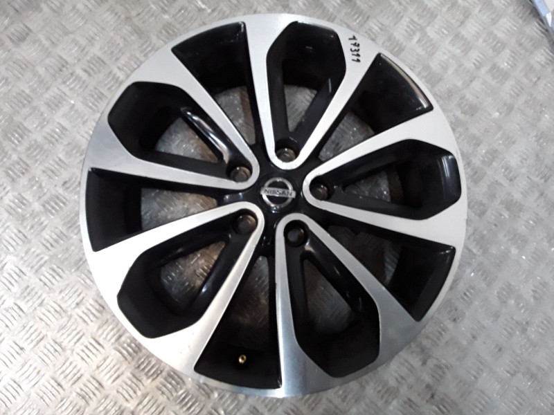 Recambio de juego llantas aluminio para nissan qashqai i (j10, nj10) 1.5 dci referencia OEM IAM 6.5X18 5 TORN ET40 ROZADA ALUMIN