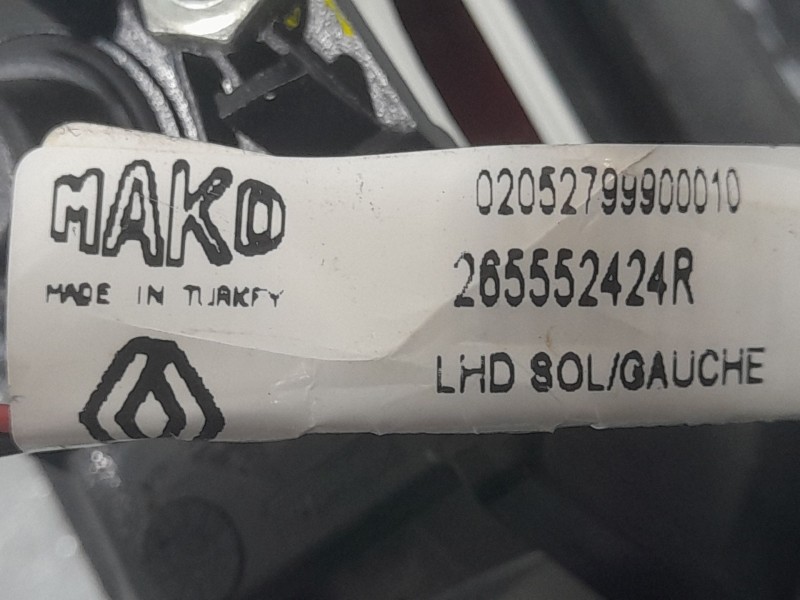 Recambio de piloto trasero izquierdo interior para renault clio iv (bh_) 1.5 dci 75 referencia OEM IAM 265552424R 02052799900010