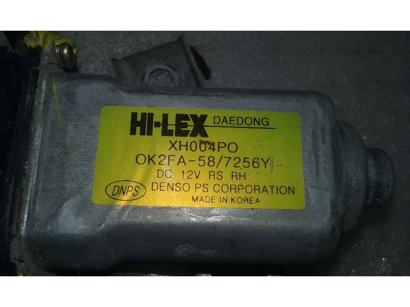Recambio de elevalunas trasero derecho para kia carens 1.6 lx referencia OEM IAM CLAVIJA ROTA 2 PINS ELECTRICO