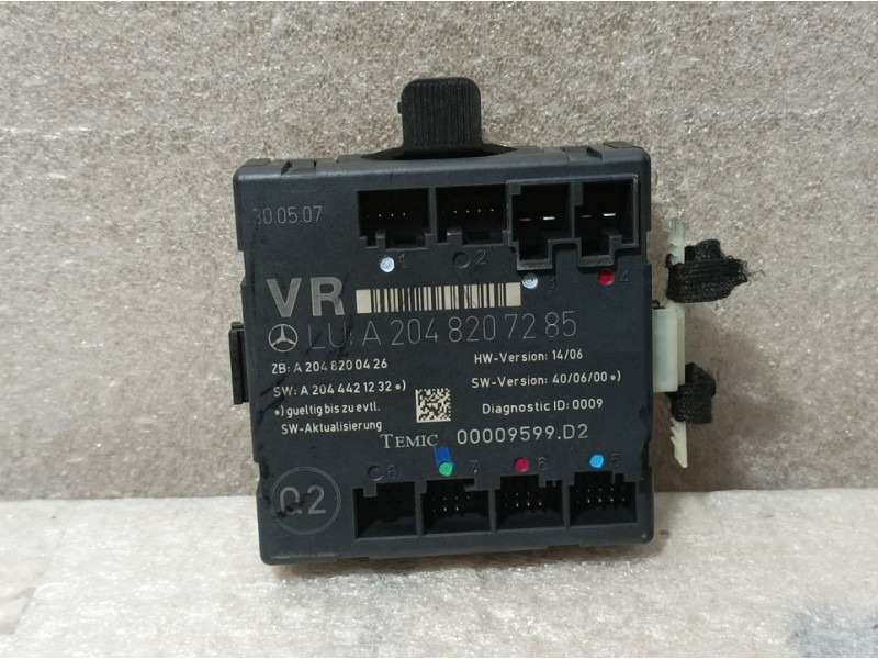 Recambio de modulo electronico para mercedes-benz clase c (w204) berlina c 200 kompressor (204.041) referencia OEM IAM A20482072