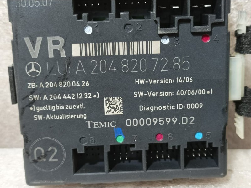 Recambio de modulo electronico para mercedes-benz clase c (w204) berlina c 200 kompressor (204.041) referencia OEM IAM A20482072