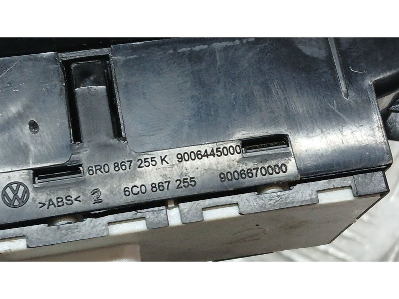 Recambio de mando elevalunas delantero izquierdo para volkswagen polo v (6r1, 6c1) 1.2 tsi 16v referencia OEM IAM 6R067255K  