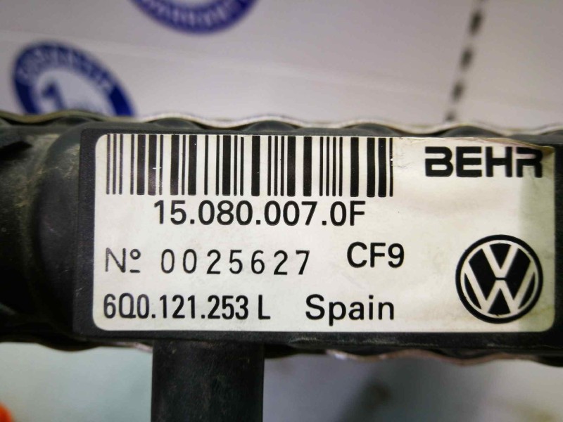 Recambio de radiador agua para skoda fabia (6y2/6y3) 1.9 tdi referencia OEM IAM 150800070F 6Q0121253L 