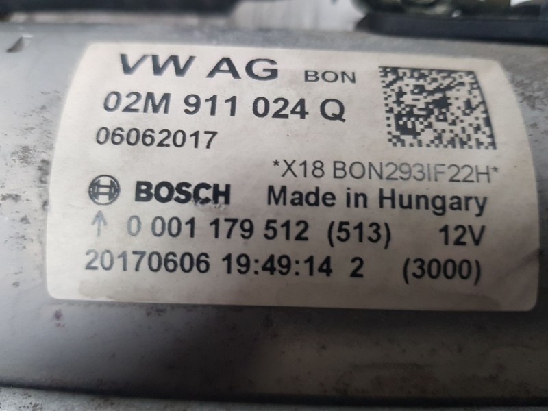 Recambio de motor arranque para volkswagen polo v (6r1, 6c1) 1.2 tsi 16v referencia OEM IAM 02M911024Q  