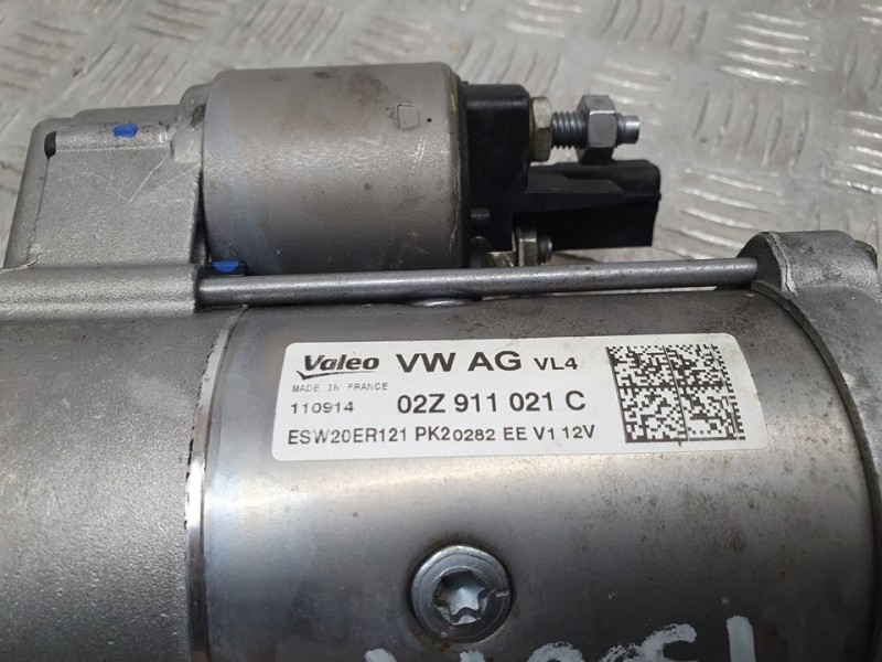 Recambio de motor arranque para volkswagen polo (6c1) comfortline bluemotion referencia OEM IAM 02Z911021C ESW20ER121 VALEO