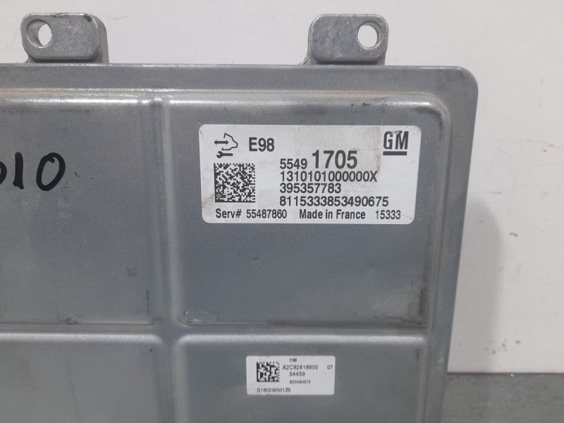 Recambio de centralita motor uce para opel insignia berlina selective referencia OEM IAM 55491705  