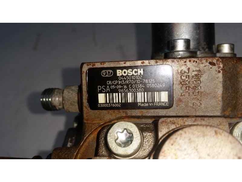 Recambio de bomba alta presion para peugeot 207 1.6 16v hdi referencia OEM IAM 0445010102 9656300380 BOSCH