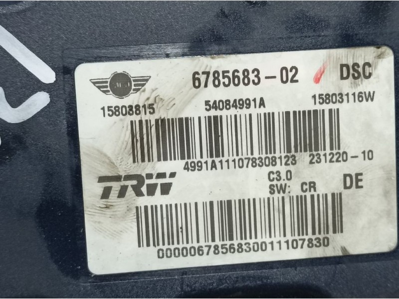 Recambio de abs para mini mini (r56) cooper d referencia OEM IAM 678568302 54084991A TRW