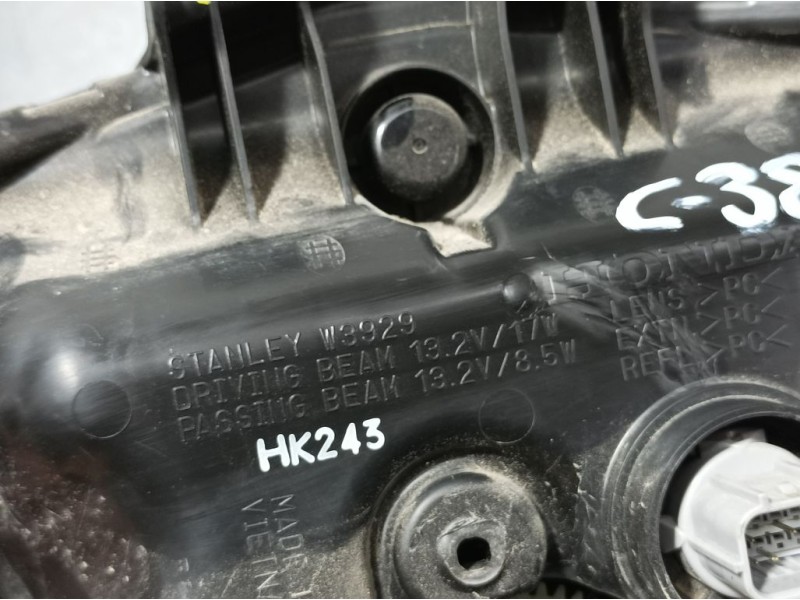 Recambio de faro delantero para honda sh 125i sh 125i referencia OEM IAM  W3929 STANLEY ROZADO