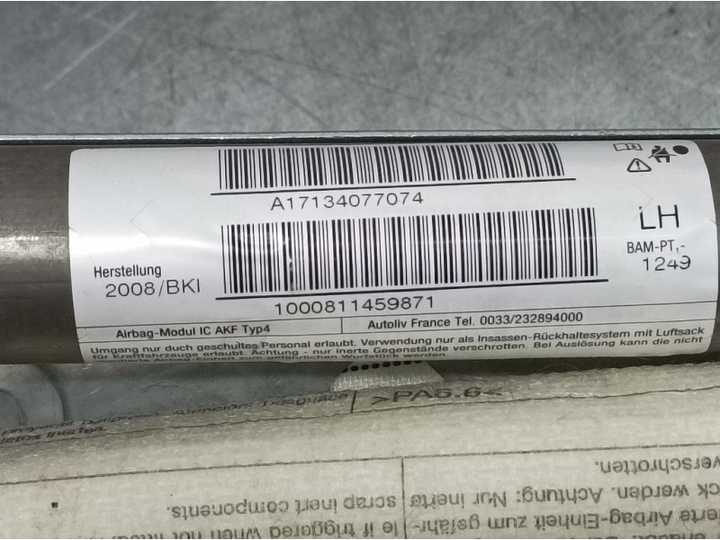 Recambio de airbag cortina delantero izquierdo para mini mini (r56) cooper d referencia OEM IAM A17134077074 1000844459871 AUTOL