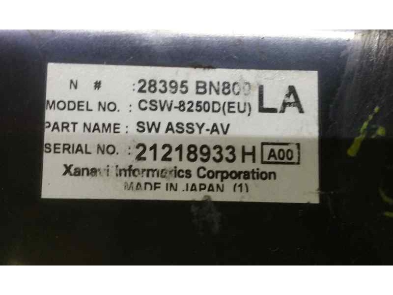 Recambio de mando climatizador para nissan almera (n16/e) referencia OEM IAM CSW8250D 28395BN800 