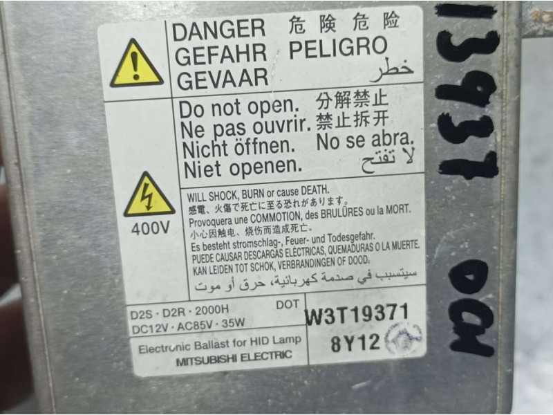 Recambio de centralita faros xenon para honda accord tourer (cw) luxury referencia OEM IAM W3T19371  DERECHA MITSUBISHI