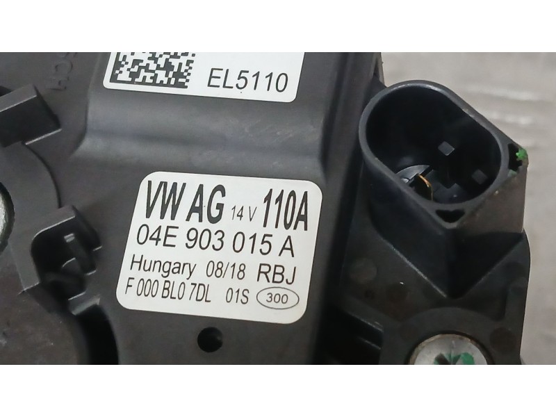 Recambio de alternador para seat leon (5f1) 1.4 tgi referencia OEM IAM 04E903015A  F000BL07DL
